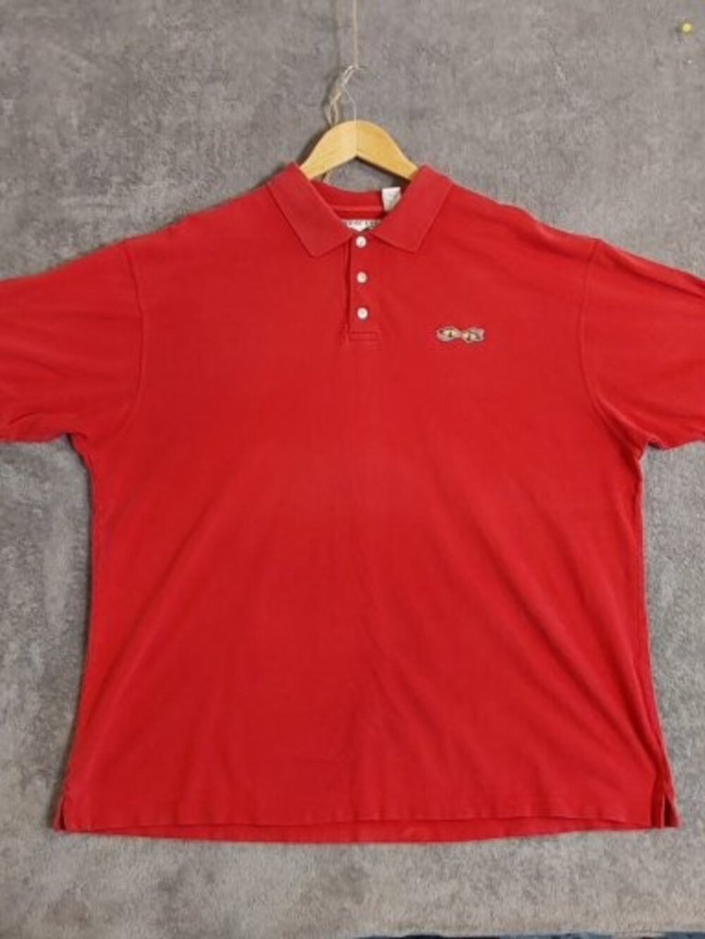 Snake Eyes Apparel Men's XL Red Polo Shirt 100% Cotton Short Sleeve Golf Casual